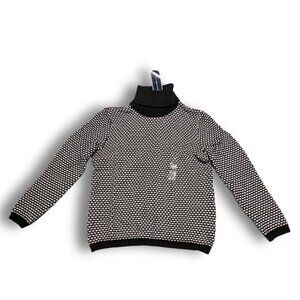 Karen Scott Turtle Neck Sweater M – Winter White Jersey Knit, New with Tags